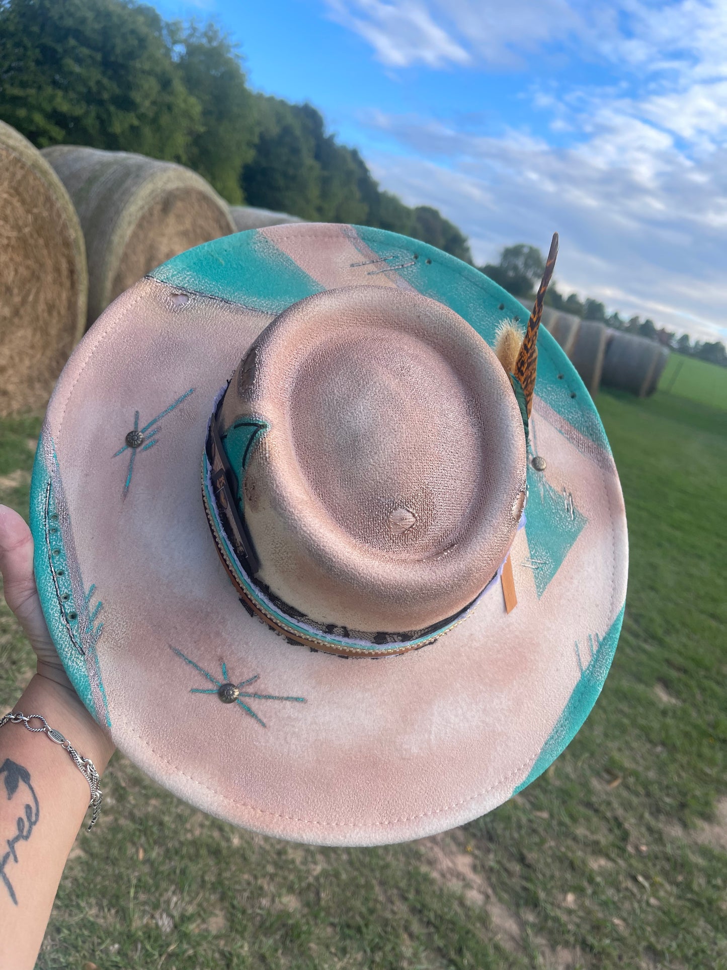 Hat, painted up