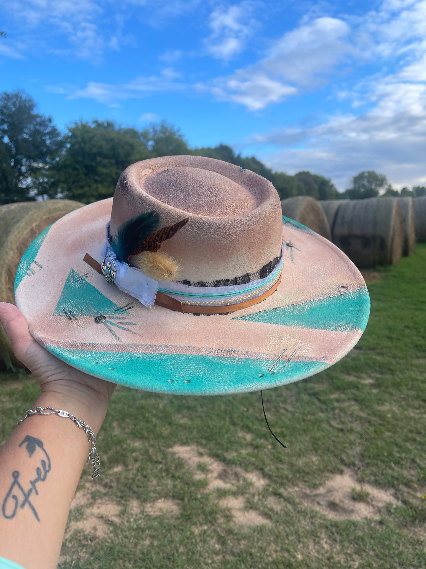 Hat, painted up