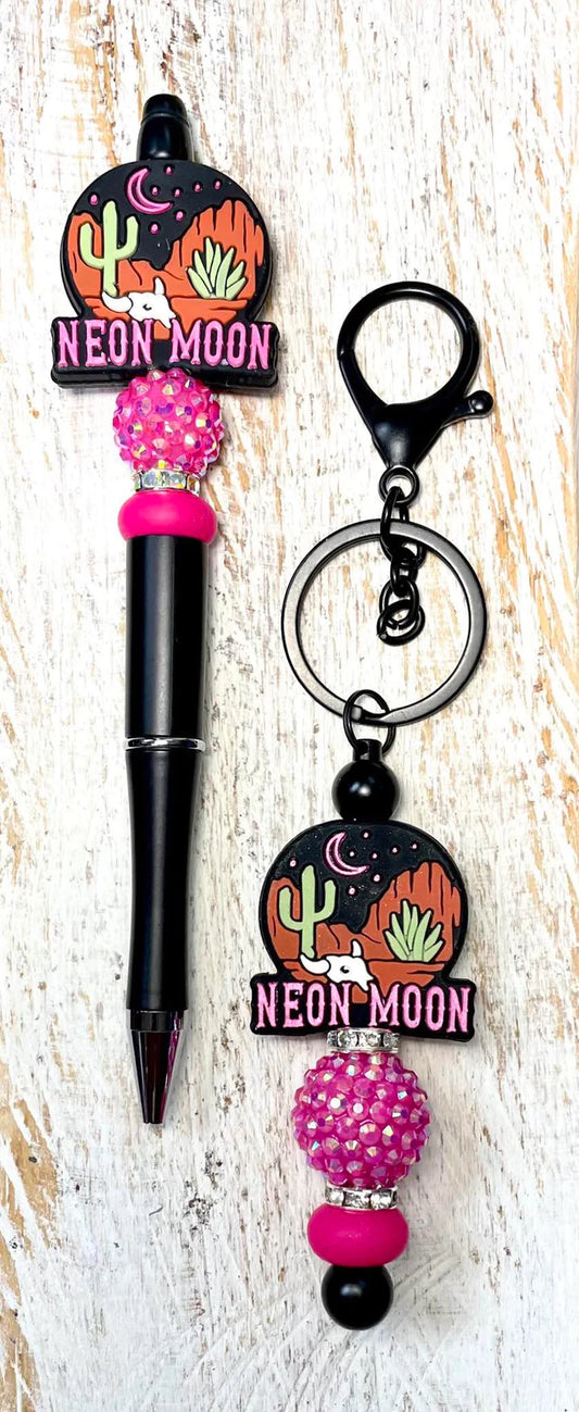 Pen/Keychain Neon Moon