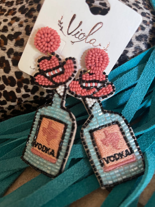 Earrings Novelty vodka